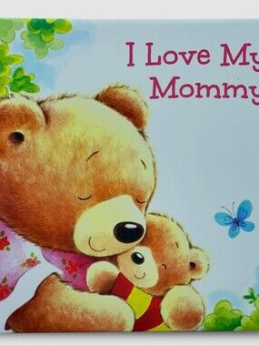🌞4/20$ I Love My Mommy Plush Bear Wall Art - Brown Plush Bear Design